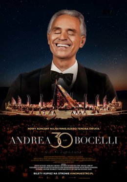 Zagórów Wydarzenie Film w kinie Andrea Bocelli. Wielki jubileusz 30 - lecia występów